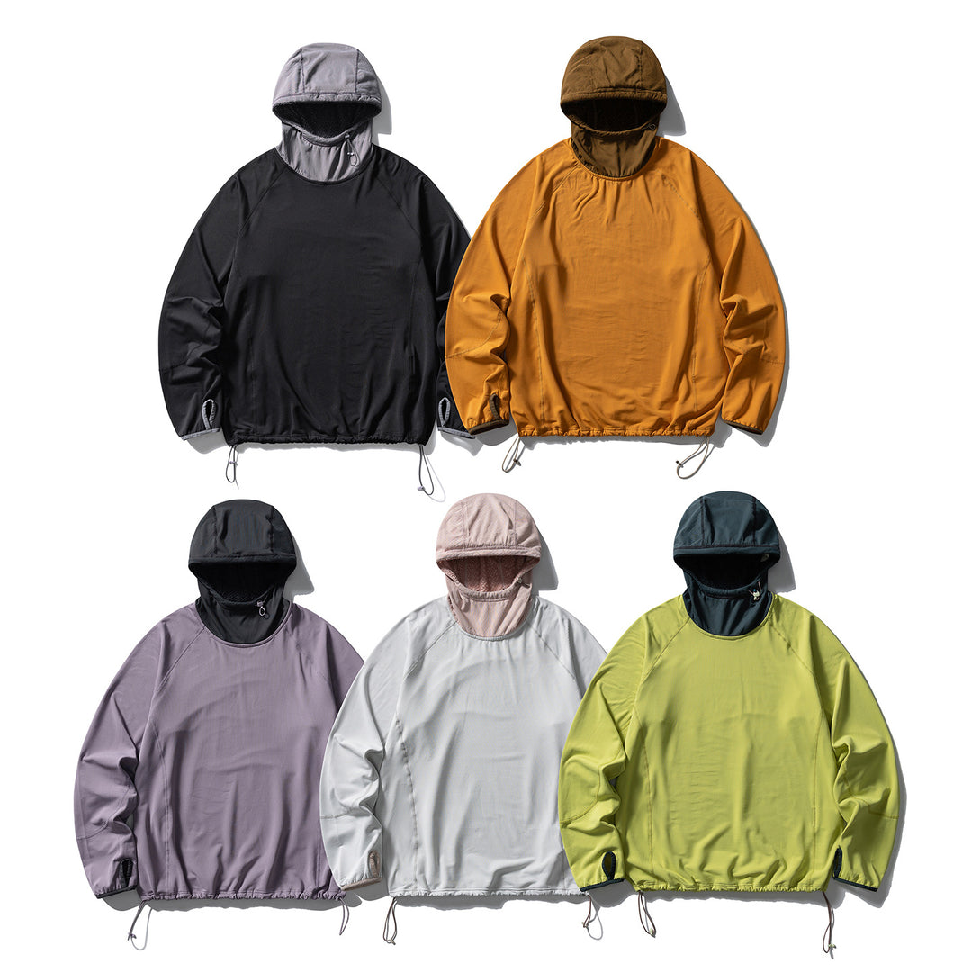 Unisex Technischer Kapuzenpullover mit verstellbarem Saum, isolierter Innenkapuze und Daumenöffnungen Nord Taschen