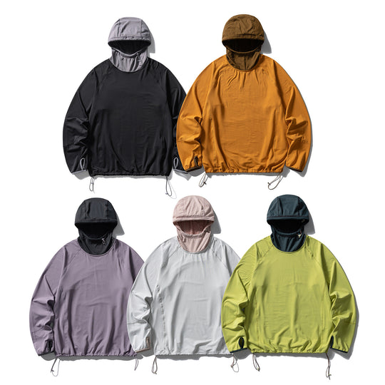 Unisex Technischer Kapuzenpullover mit verstellbarem Saum, isolierter Innenkapuze und Daumenöffnungen Nord Taschen
