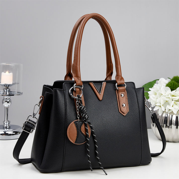Damen elegante Henkeltasche mit abnehmbarem Schulterriemen Nord Taschen