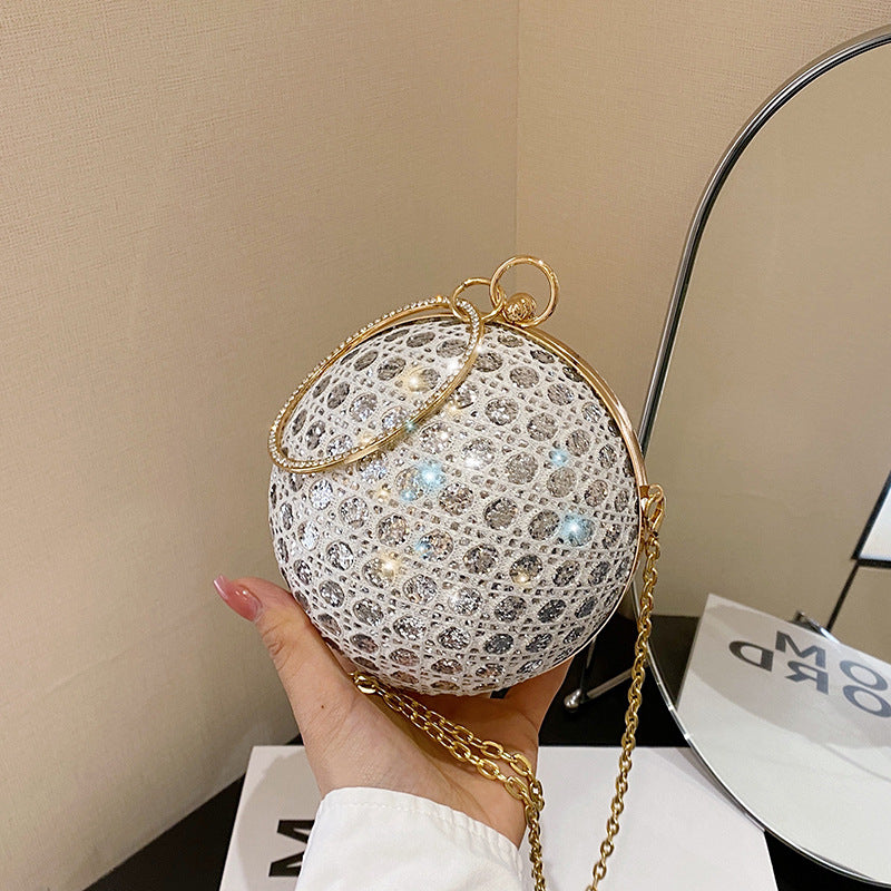 Damen glamouröse Clutch mit funkelnder Oberflächenstruktur Nord Taschen