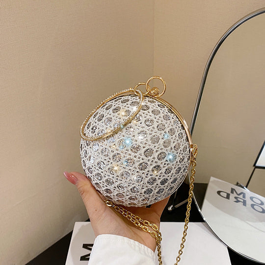 Damen glamouröse Clutch mit funkelnder Oberflächenstruktur Nord Taschen