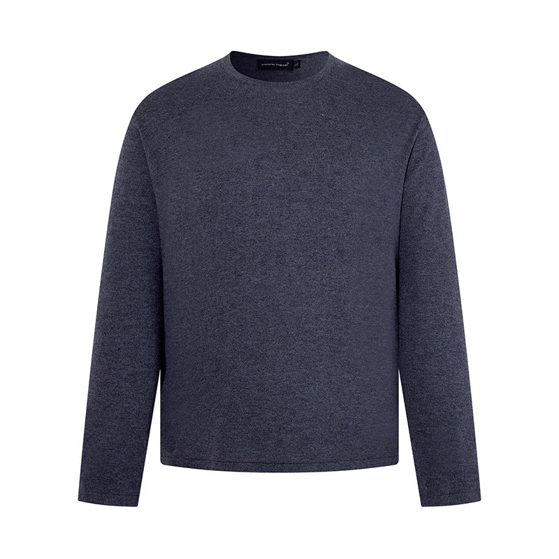 Herren Feinstrickpullover mit Rundhalsausschnitt und geradem Schnitt Nord Taschen