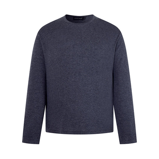 Herren Feinstrickpullover mit Rundhalsausschnitt und geradem Schnitt Nord Taschen