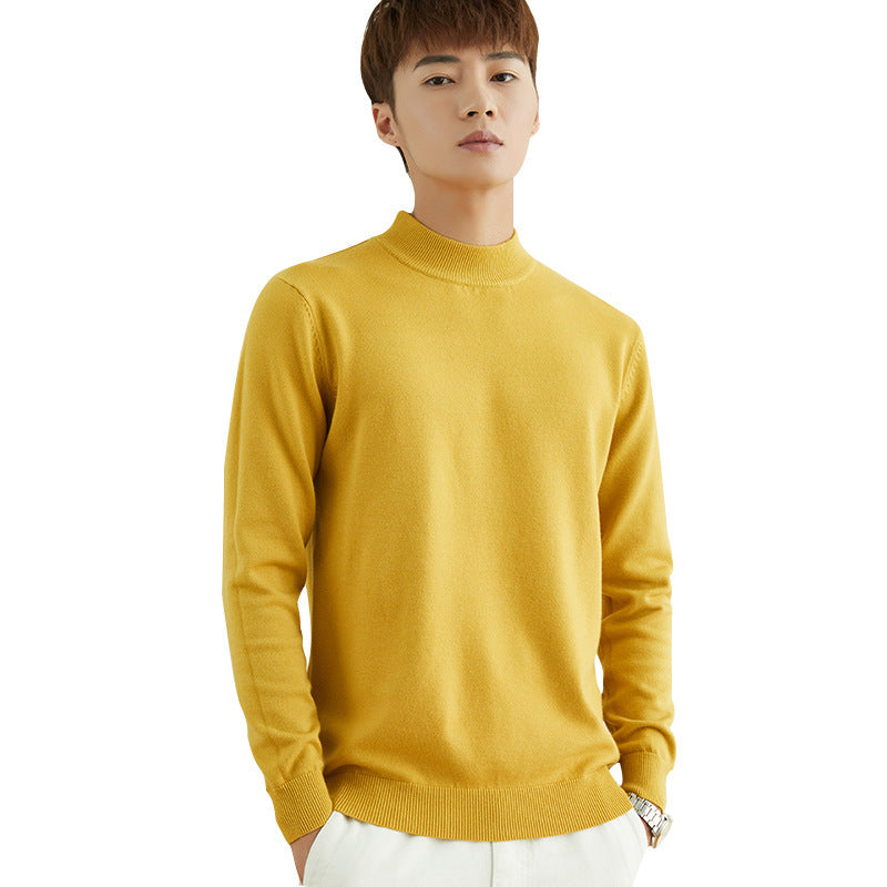 Herren Halbhoher Rollkragenpullover aus Feinstrick mit schmaler Passform Nord Taschen