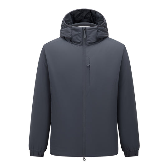 Herren Leichte wasserdichte Softshell-Regenjacke mit Kapuze und versteckter Brusttasche Nord Taschen