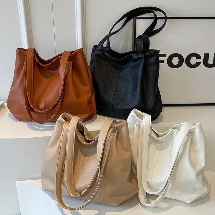 Damen Tragetasche mit weichem Kunstleder und praktischen Innenfächern Nord Taschen