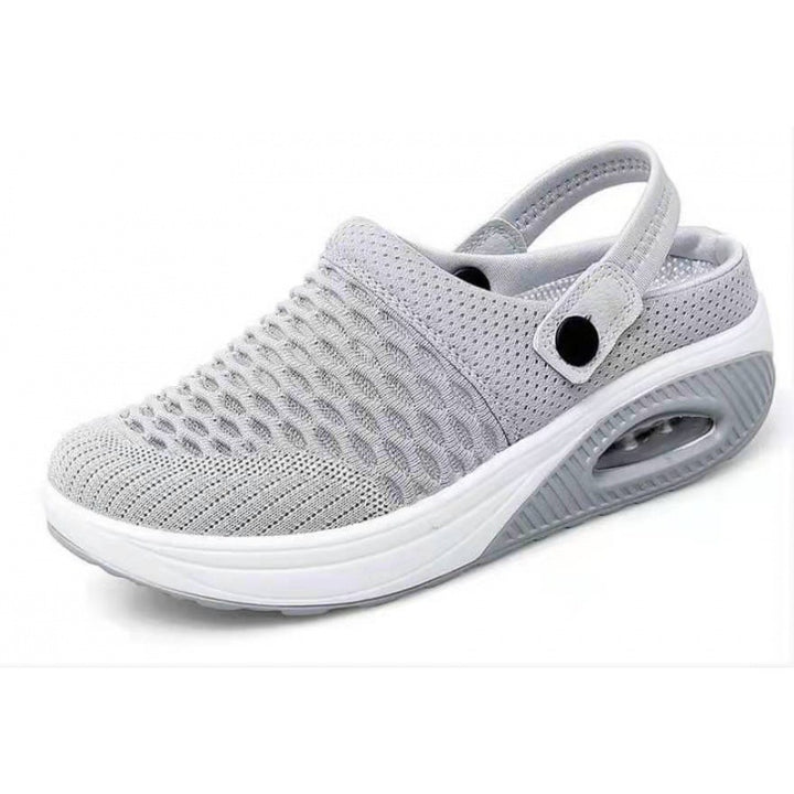 Damen  atmungsaktive Strick-Slingback Sneaker mit Luftpolstersohle Nord Taschen