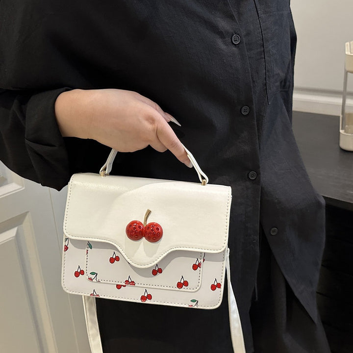 Damen verspielte Umhängetasche mit elegantem Kirschenmotiv Nord Taschen