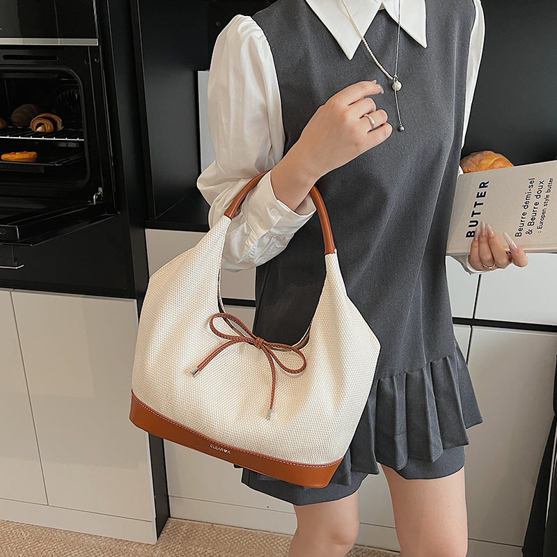 Damen modische Handtasche im eleganten Design mit raffiniertem Kordelzug Nord Taschen