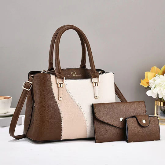 Damen elegante Handtasche mit abnehmbaren Fächern Nord Taschen