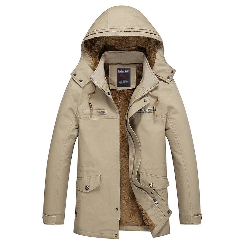 Herren mittellanger Fieldparka im Urban-Style mit Teddyfleece-Innenfutter Nord Taschen
