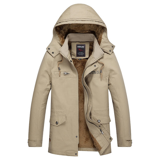 Herren mittellanger Fieldparka im Urban-Style mit Teddyfleece-Innenfutter Nord Taschen
