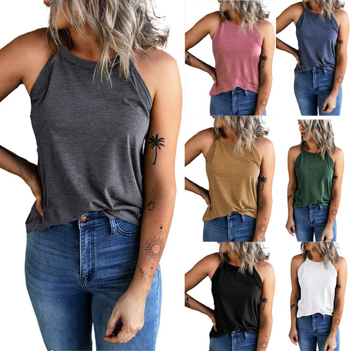Damen Ärmeloses Sporttop mit lässigem Schnitt und feuchtigkeitsableitender Funktion
