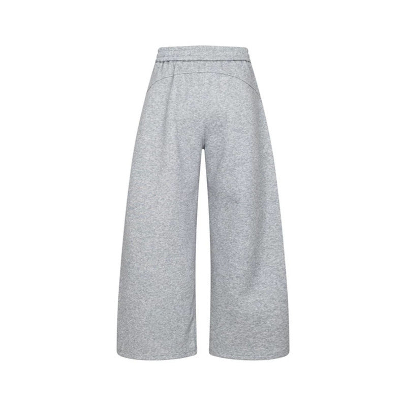Damen Culotte-Sweatpants mit hohem Bund, Kordelzug und weitem Bein Nord Taschen