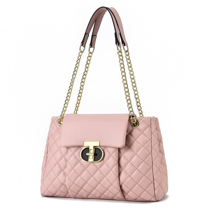 Damen elegante Quilted Handtasche mit Kette Nord Taschen