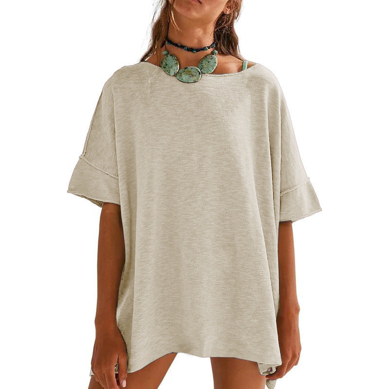 Damen Oversized Relaxed Fit T-Shirt