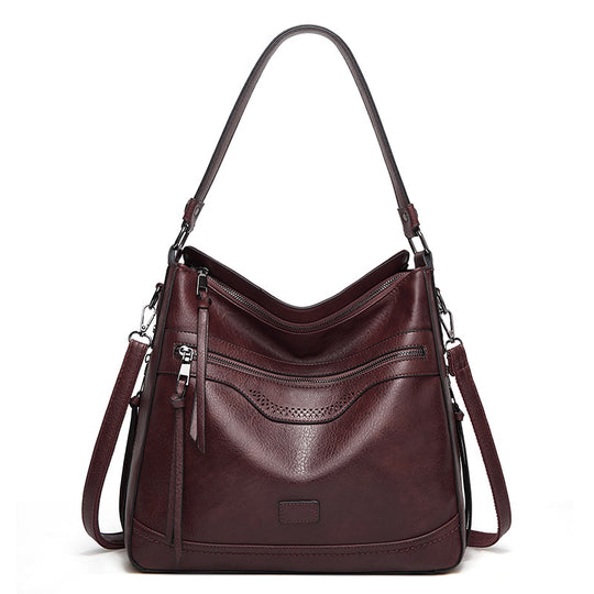 Damen Hobo-Tasche mit elegantem Faltendesign und praktischen Fächern Nord Taschen