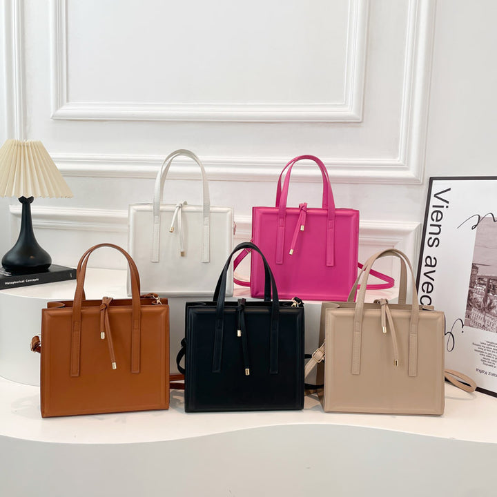 Damen elegante Handtasche im minimalistischen Design mit abnehmbaren Trageriemen Nord Taschen