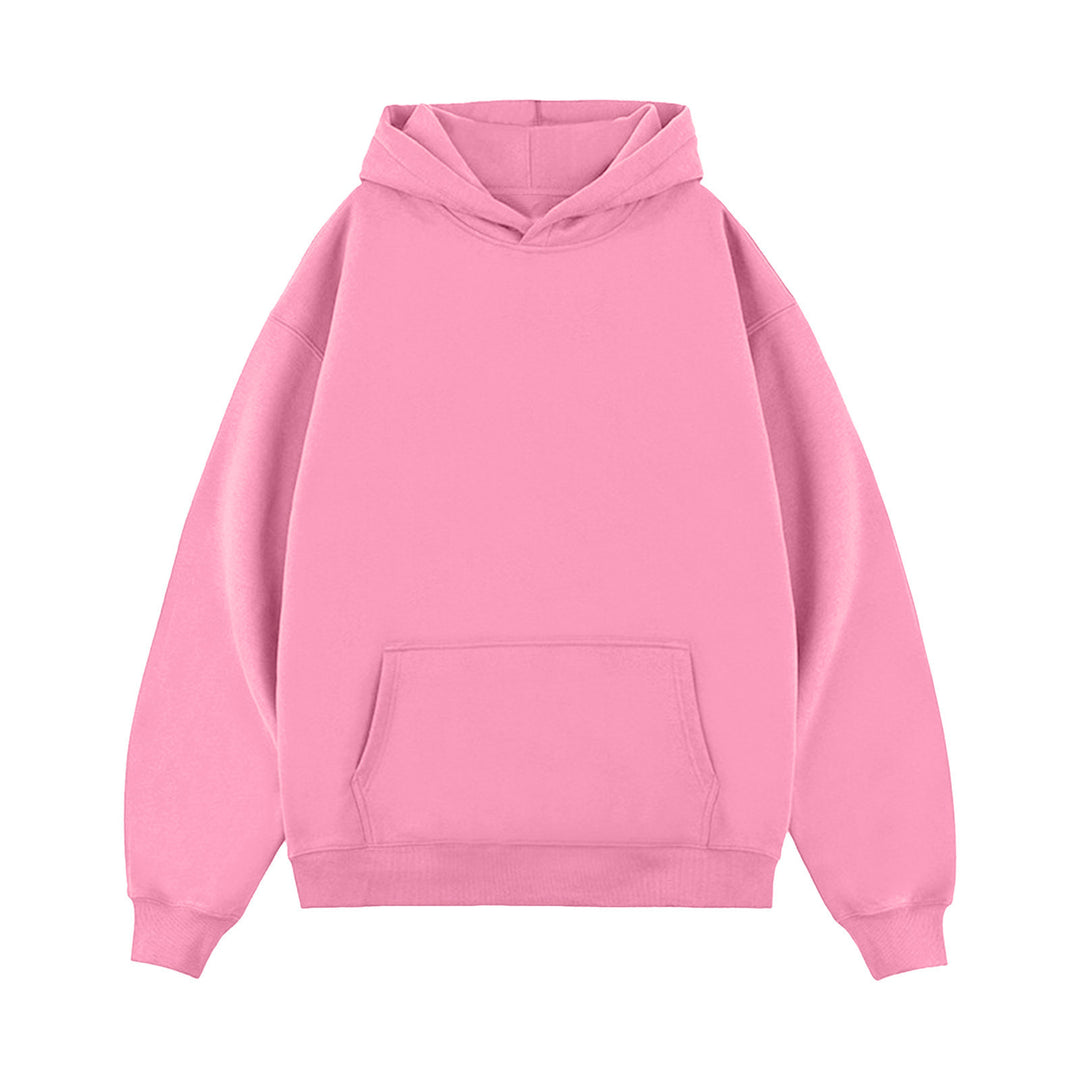 Unisex nan minimalistischer Oversize-Kapuzenpullover mit gedoppelter Kapuze, tiefer Schulter und breitem Rippbund Nord Taschen