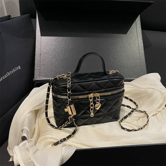 Damen elegante gesteppt Mini-Handtasche mit abnehmbarem Schulterriemen Nord Taschen