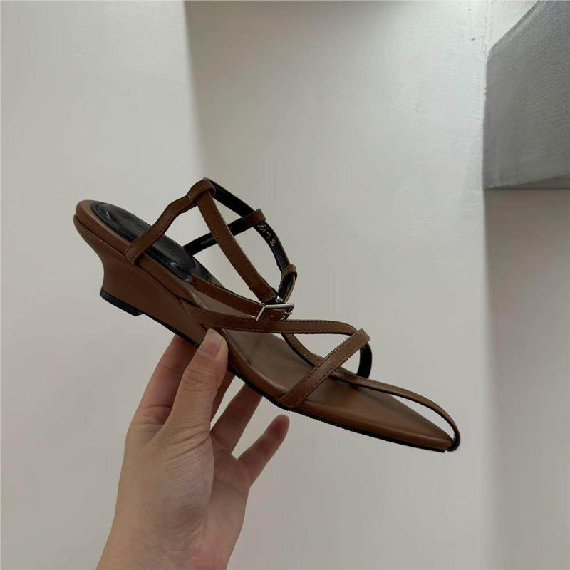 Damen spitze Slingback Sandalen mit elegantem Riemendesign