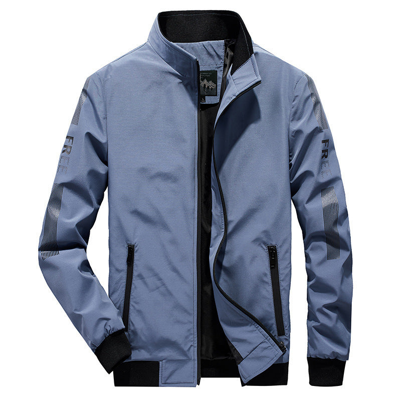 Herren Leichter Softshell-Bomber mit reflektierenden Ärmeldetails und hohem Stehkragen Nord Taschen