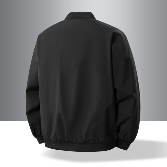 Herren Leichte urban-militärische Bomberjacke mit elastischem Saum, Reißverschluss und Eingrifftaschen Nord Taschen