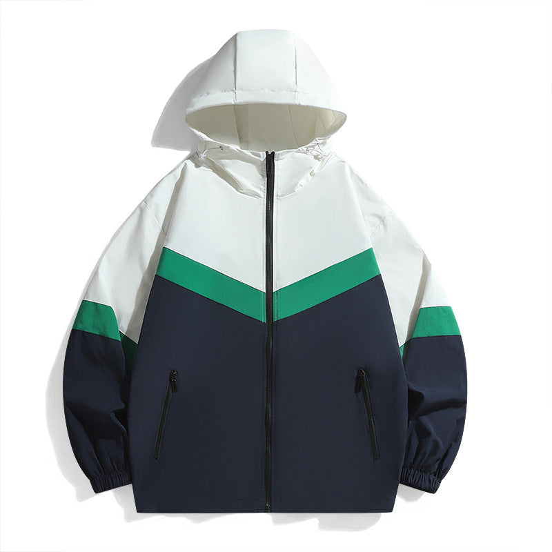 Herren Funktionale Windbreakerjacke mit hohem Kragen Nord Taschen