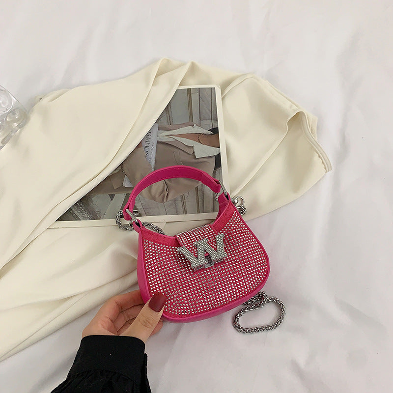 Damen exklusive Glamour-Handtasche mit funkelnden Strasssteinen Nord Taschen