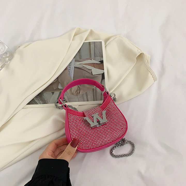 Damen exklusive Glamour-Handtasche mit funkelnden Strasssteinen Nord Taschen