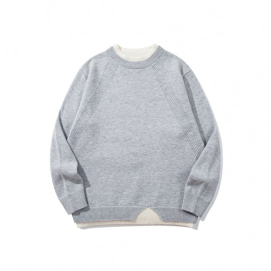 Unisex Feinstrickpullover mit Raglannaht und dreieckigem Saumbesatz Nord Taschen
