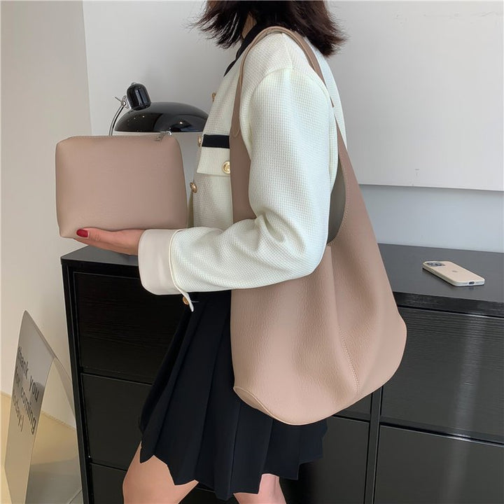 Damen Hobo-Tasche aus hochwertigem Leder mit kapuzierter Form Nord Taschen