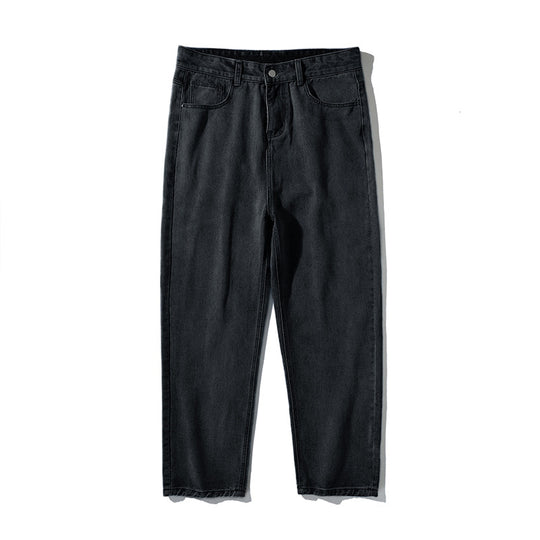 Damen High‑Waist Tapered Jeans mit lockerem Sitz und verkürztem Saum Nord Taschen