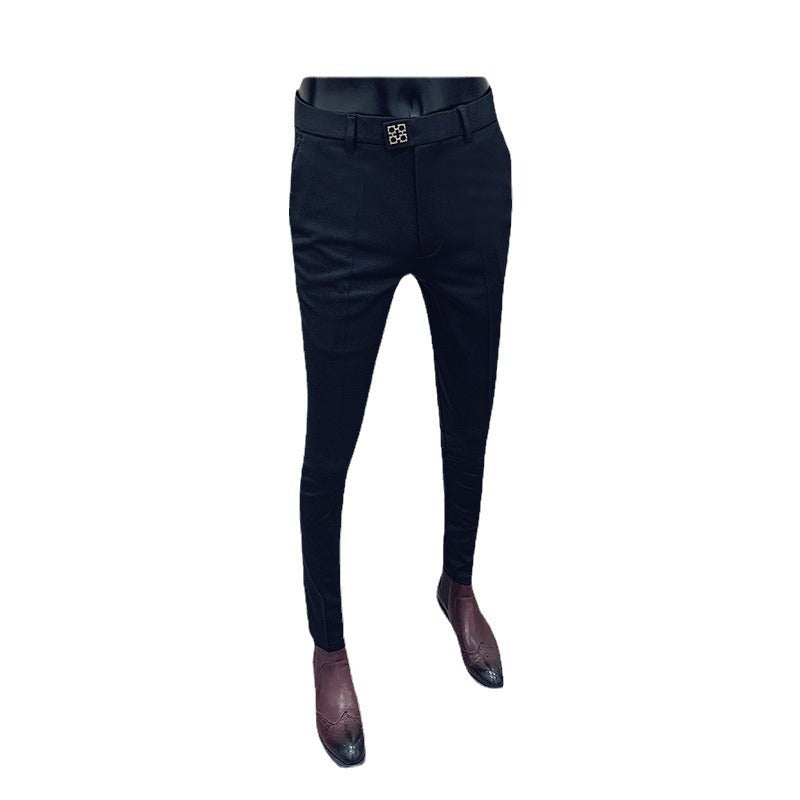 Herren moderne tapered Anzughose mit Bügelfalte, Stretchkomfort und verdecktem Hakenverschluss Nord Taschen