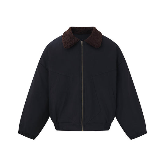 Unisex Kurzblouson-Bomberjacke im Boxy-Cut mit Teddykragen Nord Taschen