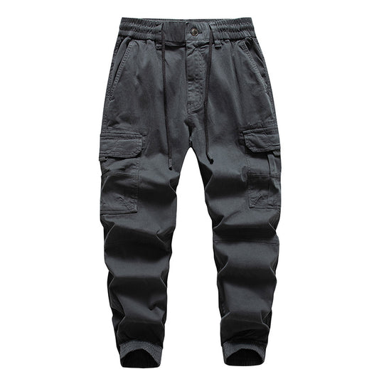 Herren Multifunktionale Cargo-Joggerhose mit Tunnelzugbund, Knieabnähern und Organizer-Taschen Nord Taschen