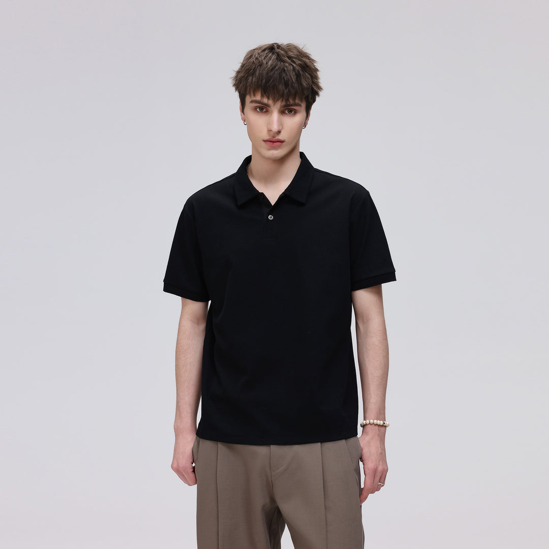 Herren Thermoregulierendes Piqué-Poloshirt mit feiner Struktur und Kurzarm Nord Taschen