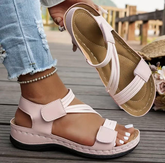 Damen Komfortable Sandalen mit verstellbaren Riemen und anatomischer Fußbettung Nord Taschen