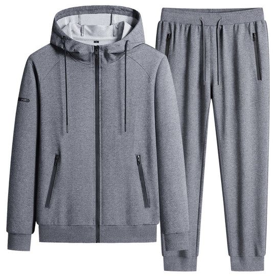 Herren Sportlicher Softshell-Trainingsanzug-Set mit fleecegefütterter Jacke und tapered Jogginghose Nord Taschen