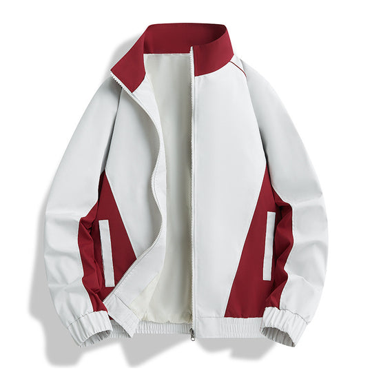 Herren Leichte Athletic-Softshell-Trainingsjacke mit Kontrastpaneelen, Stehkragen & elastischem Saum Nord Taschen