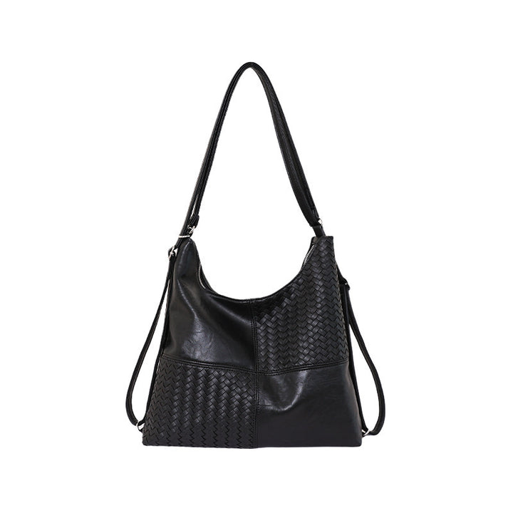 Damen Beuteltasche aus kunstvoll geflochtenem Leder mit elegantem Design Nord Taschen