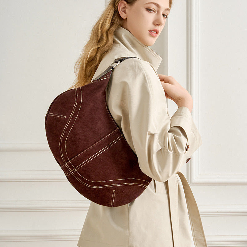 Damen Lederhandtasche mit modernen Akzenten Nord Taschen