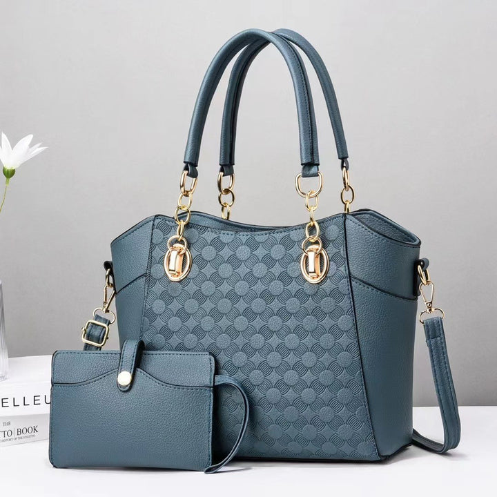 Damen elegante Handtasche mit praktischem Mini-Portemonnaie Nord Taschen