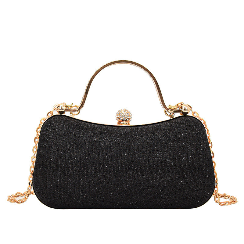Damen Clutch Tasche mit funkelndem Kettenriemen Nord Taschen