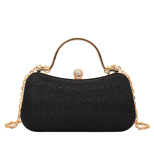 Damen Clutch Tasche mit funkelndem Kettenriemen Nord Taschen