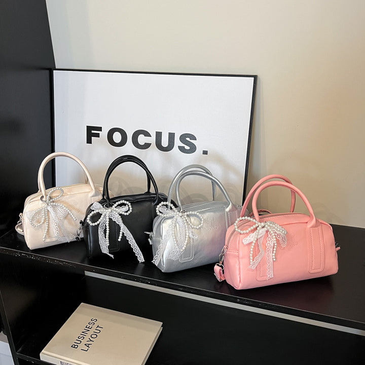Damen modische Handtasche mit romantischem Spitzenverzierungsdetail Nord Taschen