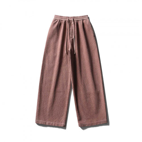 Unisex Weite Cordhose im Relaxed-Fit mit elastischem Bund, Tunnelzug und geradem Bein Nord Taschen
