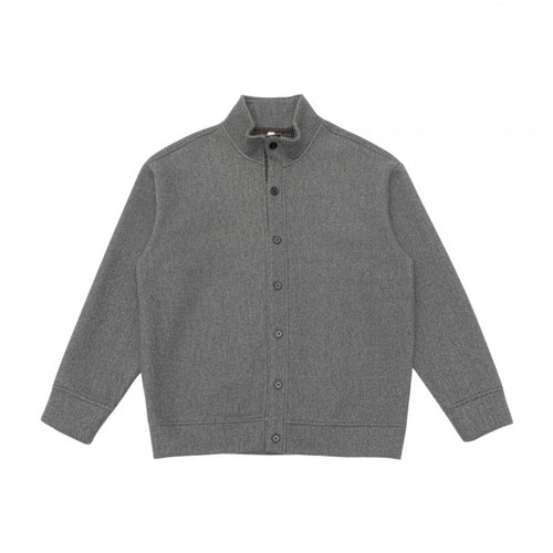 Unisex Boxy-Strickcardigan mit Stehkragen und durchgehender Knopfleiste Nord Taschen