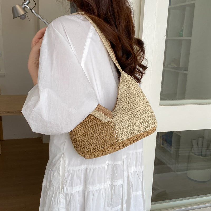 Damen trendige Hobo-Tasche aus handgefertigtem Strickmaterial Nord Taschen
