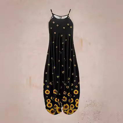 Damen Jumpsuit mit astrologischem Print Nord Taschen